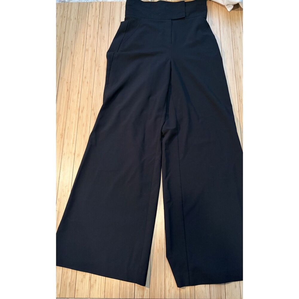 Body by Victoria Women's High-Waisted Black Wide-Leg Dress Pants Size 8